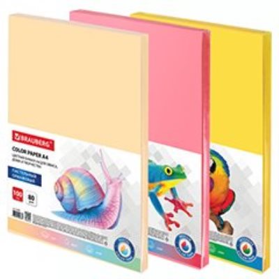 Бумага цветная форматная 
