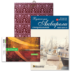 Альбомы, папки для рисования и черчения 